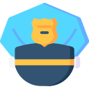 sombrero de policia icon