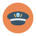 gorra de policía icon