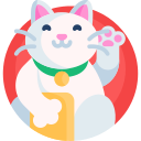 gato chino de la suerte icon