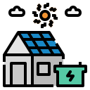 casa solar icon