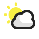 nube de sol icon