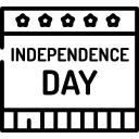 onafhankelijkheidsdag icoon