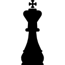 forma del pezzo degli scacchi del re icona