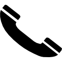 simbolo auricolare del telefono icona