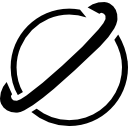 variante del simbolo del pianeta saturno icona