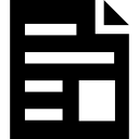 símbolo de interface de negócios de folha de papel impresso 