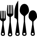 juego de cubiertos de cocina icon