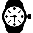 relógio de pulso de formato circular 
