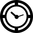 outil d'horloge circulaire Icône
