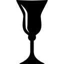 copa de vino negro elegante 