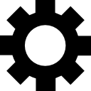 símbolo de interfaz de engranajes para configuración 