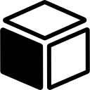 pakket kubusdoos voor levering icoon