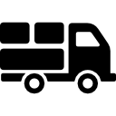 bestelwagen met pakketten erachter icoon