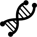 símbolo de la ciencia de la cadena de adn 