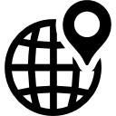 cuadrícula mundial con marcador de posición icon