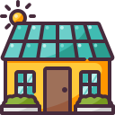 casa solar icon