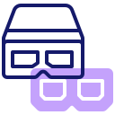 gafas 3d icon