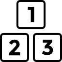 123 number icon vector. One, two, and three symbol in flat style 27448968  Vector Art at Vecteezy