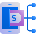 dinero digital icon