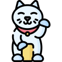 gato chino de la suerte icon