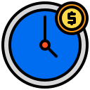 el tiempo es dinero icon