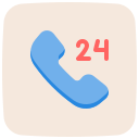 3d 24 hours service icon 18868632 PNG