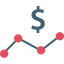 gráfico de linea icon