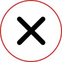 botón x icon