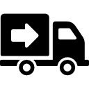 logistieke vrachtwagen icoon