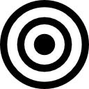 concentrische cirkels icoon