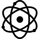 Atom science symbol 