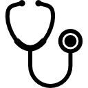 Stethoscope medical tool icon