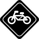 Ökologisches fahrradtransportsignal 