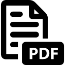 símbolo de archivo pdf 