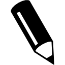 schrijvend potlood icoon