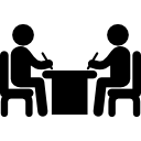 dois empresários em reunião 
