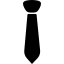 stropdas van een zakenman of informatiebrief interface-symbool icoon