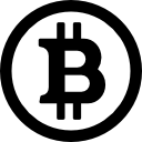 dinheiro de internet bitcoin Ícone