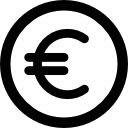 pièce en euros icon