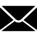 nieuw e-mailinterfacesymbool van zwarte gesloten envelop icoon