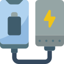batteria portatile icona