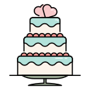 pastel de boda icon