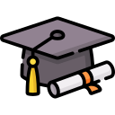 Graduation hat icon