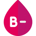 Blood Type B Basic Rounded Flat Icon