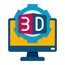 modelo 3d icon