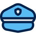 sombrero de policia icon