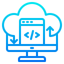 servicio de almacenamiento en la nube icon