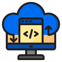 servicio de almacenamiento en la nube icon