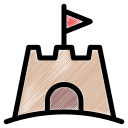 castillo de arena icon