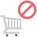 sin carrito de compras icon